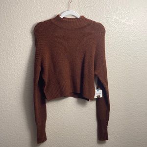 Arizona Juniors Neck Long Sleeve sweater crop